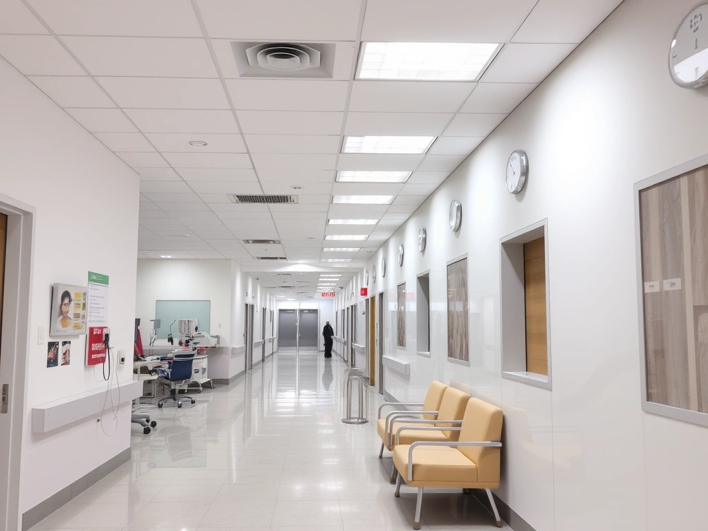 Modern hospital interior at A.K.N Nursing Homes